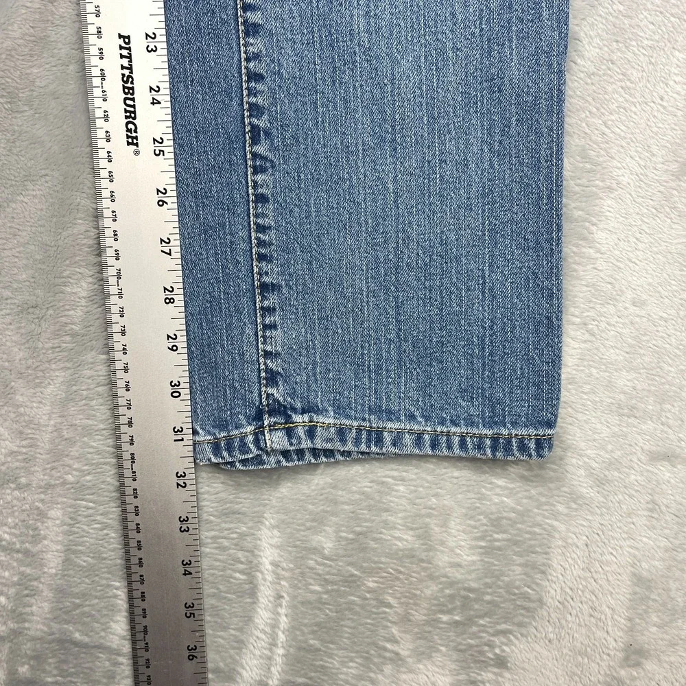 Vintage Levi's 505 Jeans Womens 10 Blue Denim Stretch Single Stitch Straight Leg